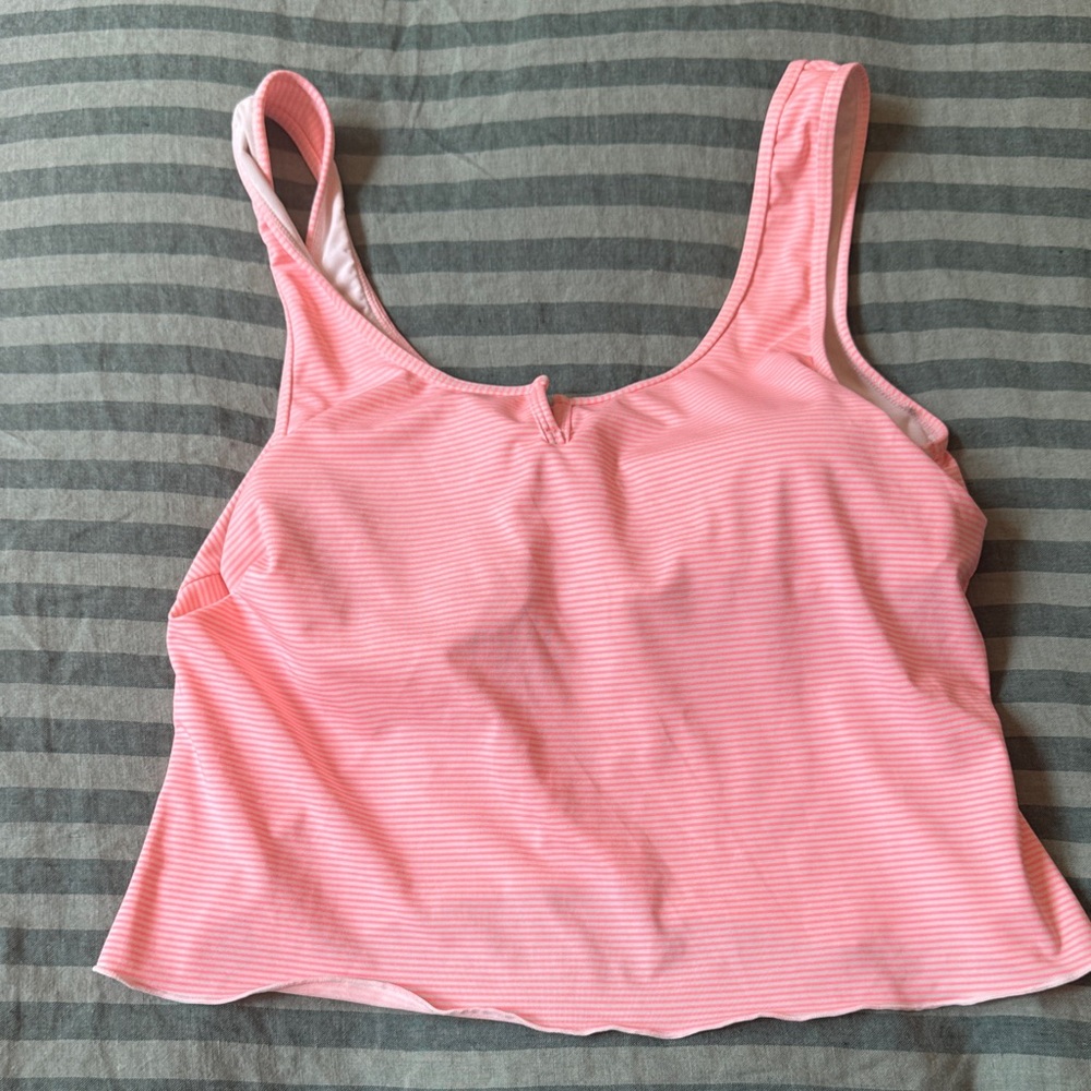 Carve Designs Pink Striped Tankini top